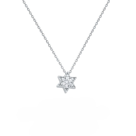 Diamond Star of David Pendant