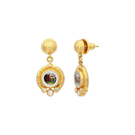 Gurhan Antiquities Drop Mosaic Earrings
