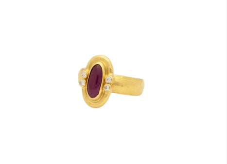 Gurhan Muse Gold Ruby & Diamond Ring