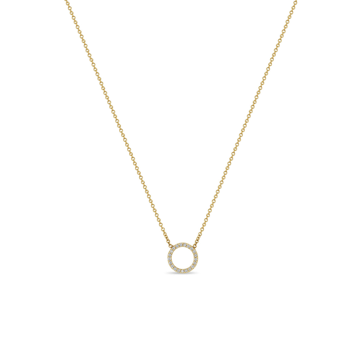 Zoë Chicco Diamond Open Circle Pendant