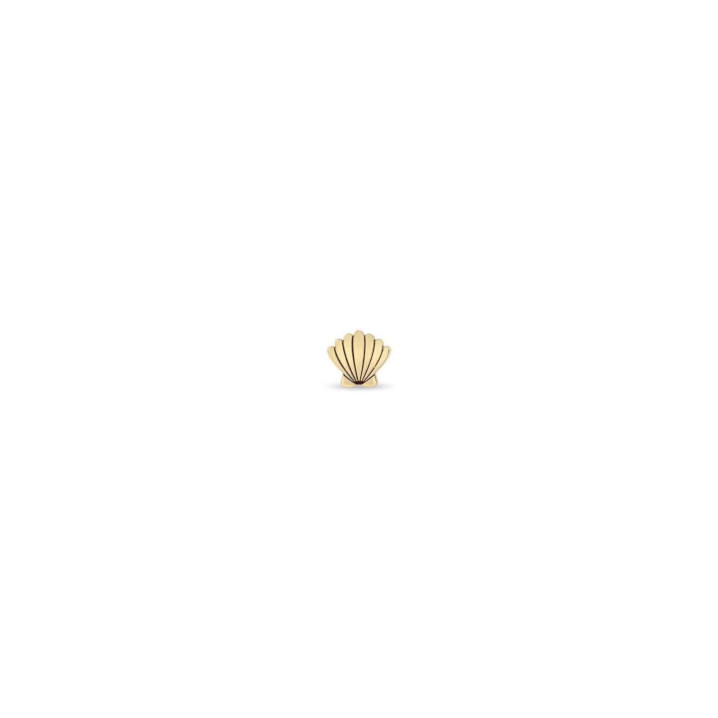Zoë Chicco Single Shell Stud Earring