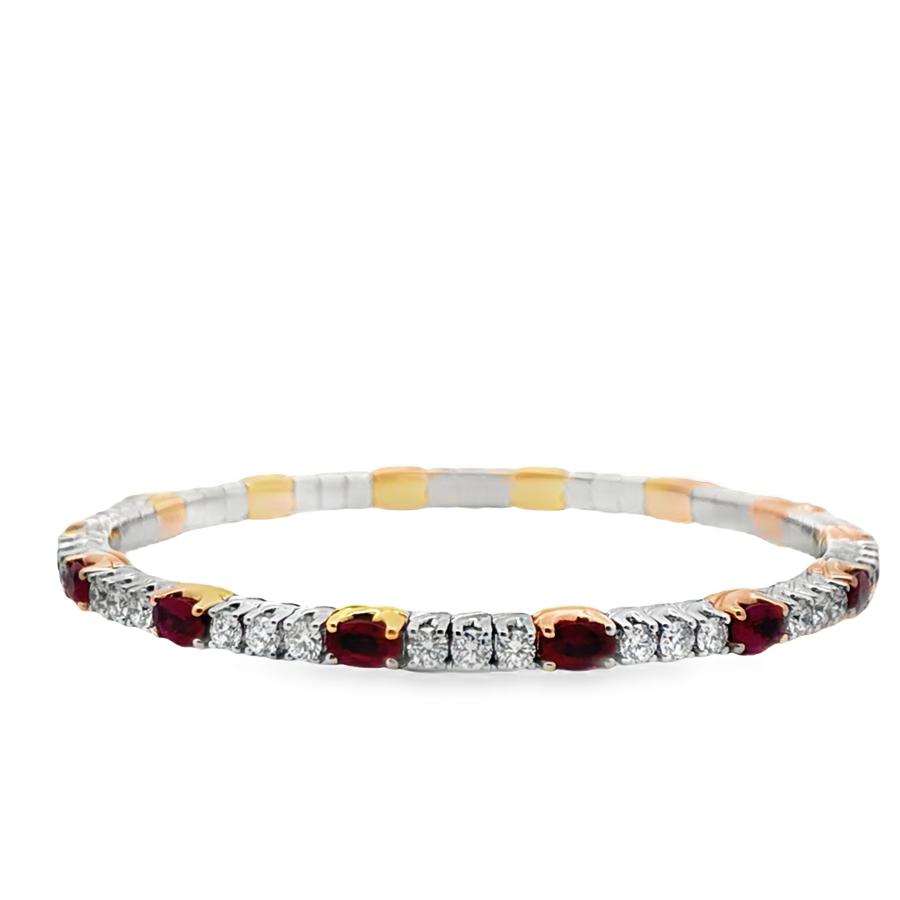 Picchiotti Xpandable™ Ruby & Diamond Tennis Bracelet