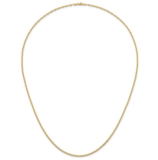 Yellow Gold Oval Link Chain
