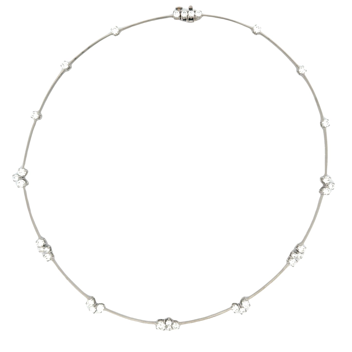 Suna Platinum and Diamond Necklace