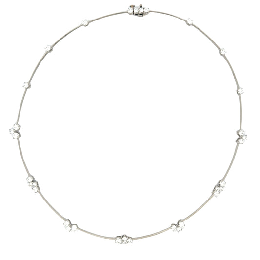 Suna Platinum and Diamond Necklace