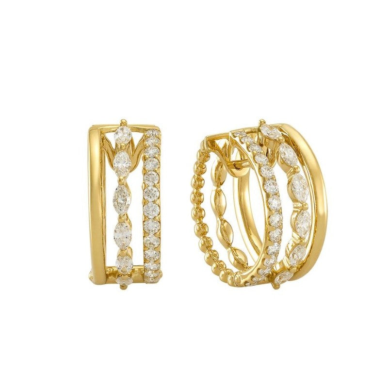 Etho Maria Diamond Hoop Earrings