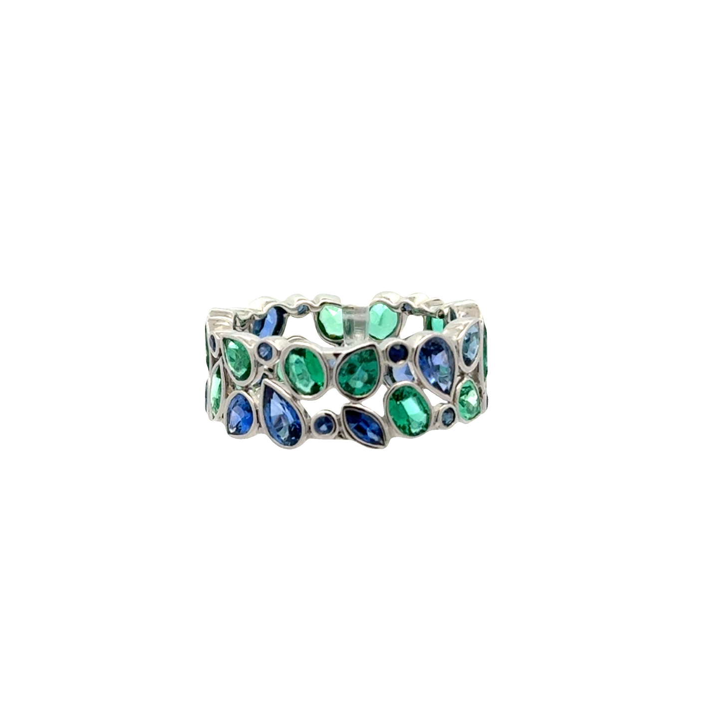 Robert Procop Sapphire & Emerald Eternity Band
