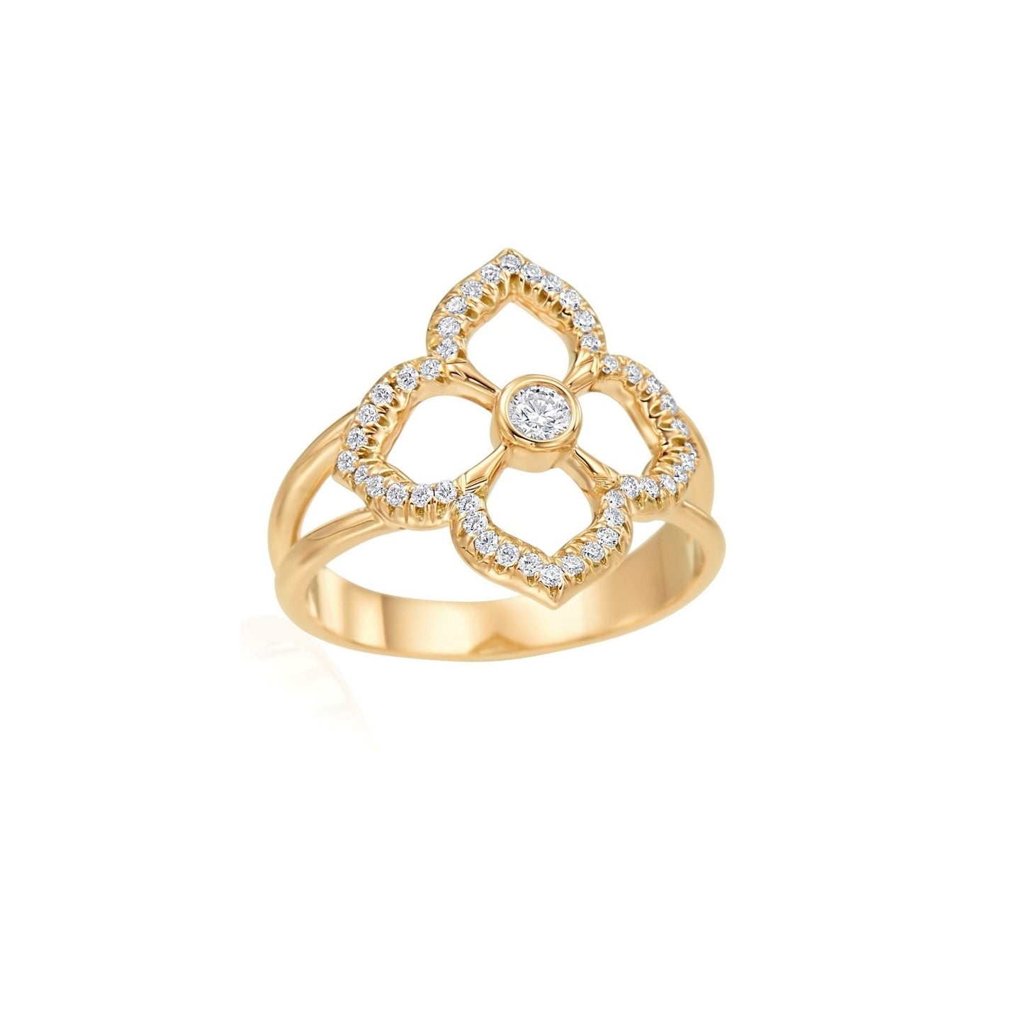 Gumuchian Lotus Diamond Ring