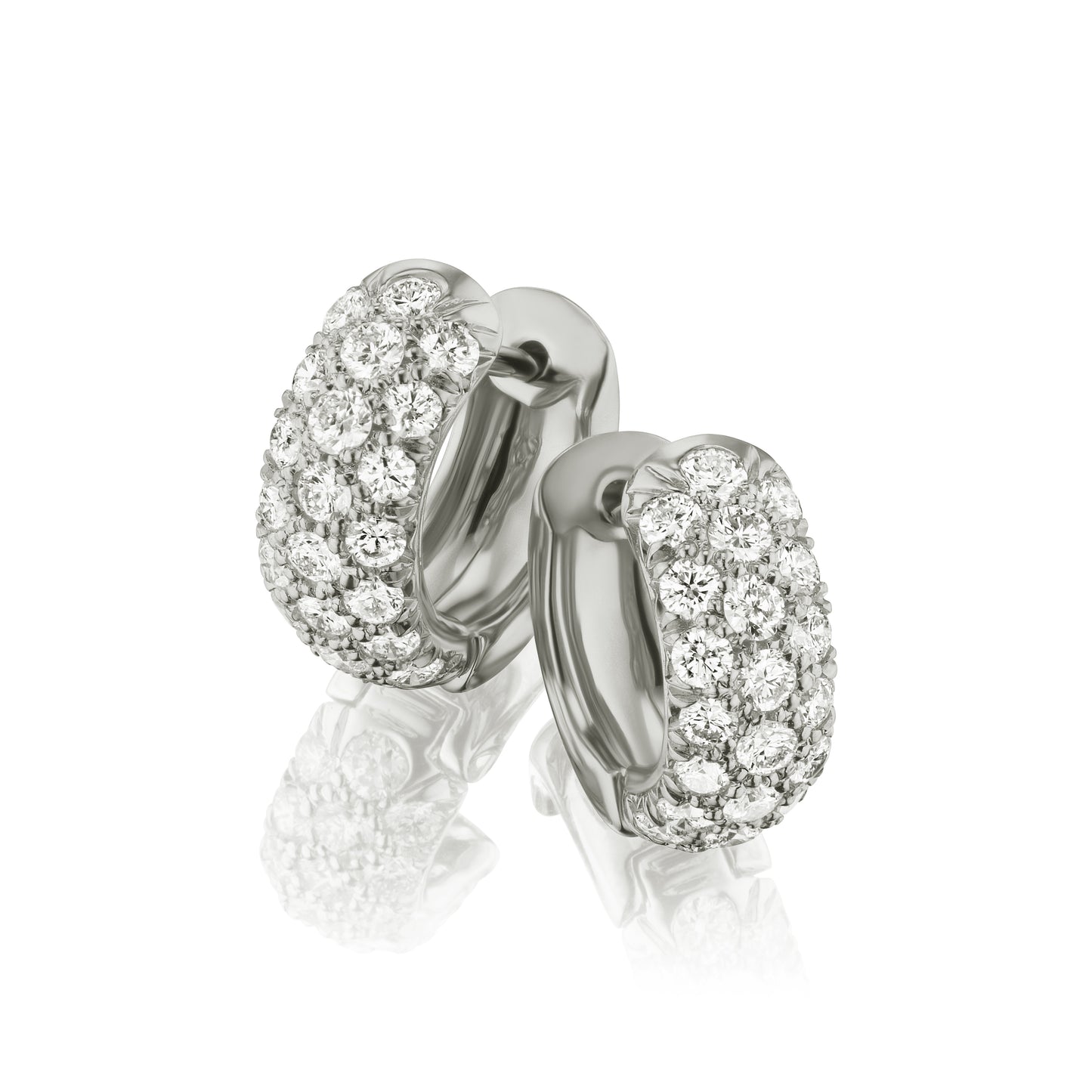 Suna Diamond Huggie Earrings