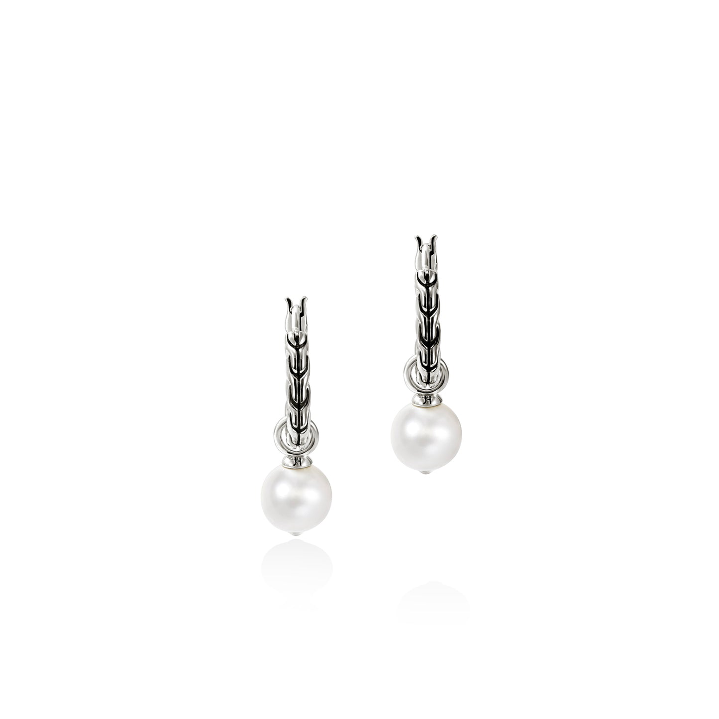 John Hardy Essentials Pearl Hoops