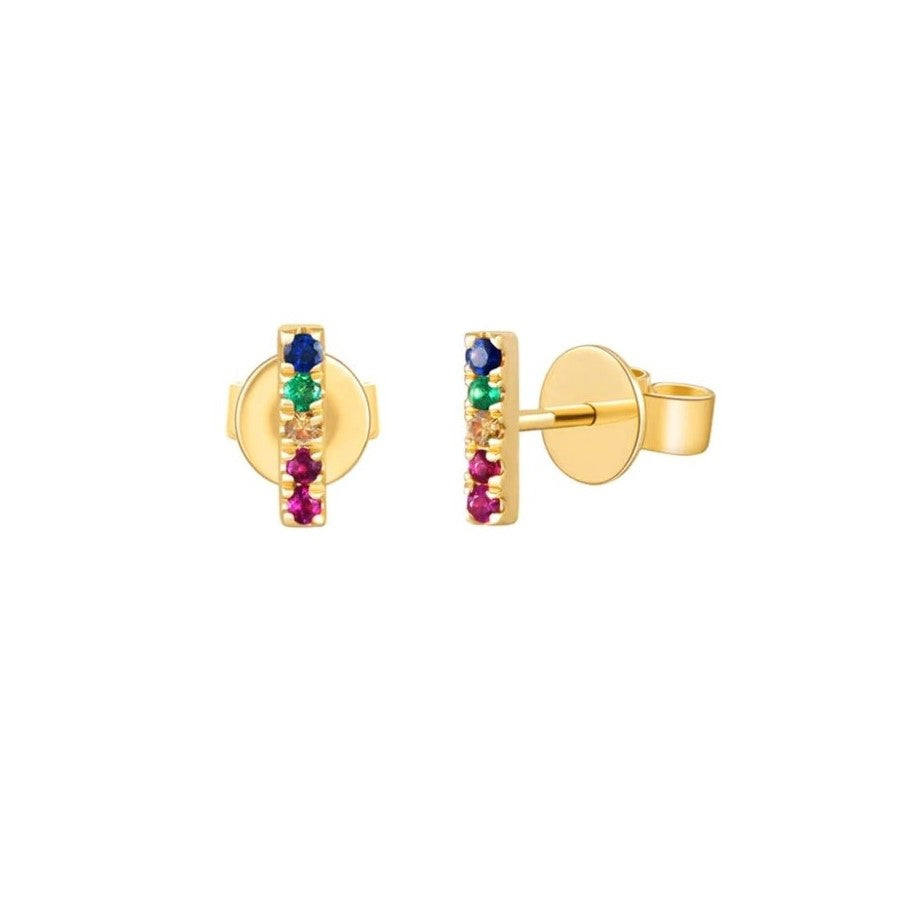 Colored Stone Earrings