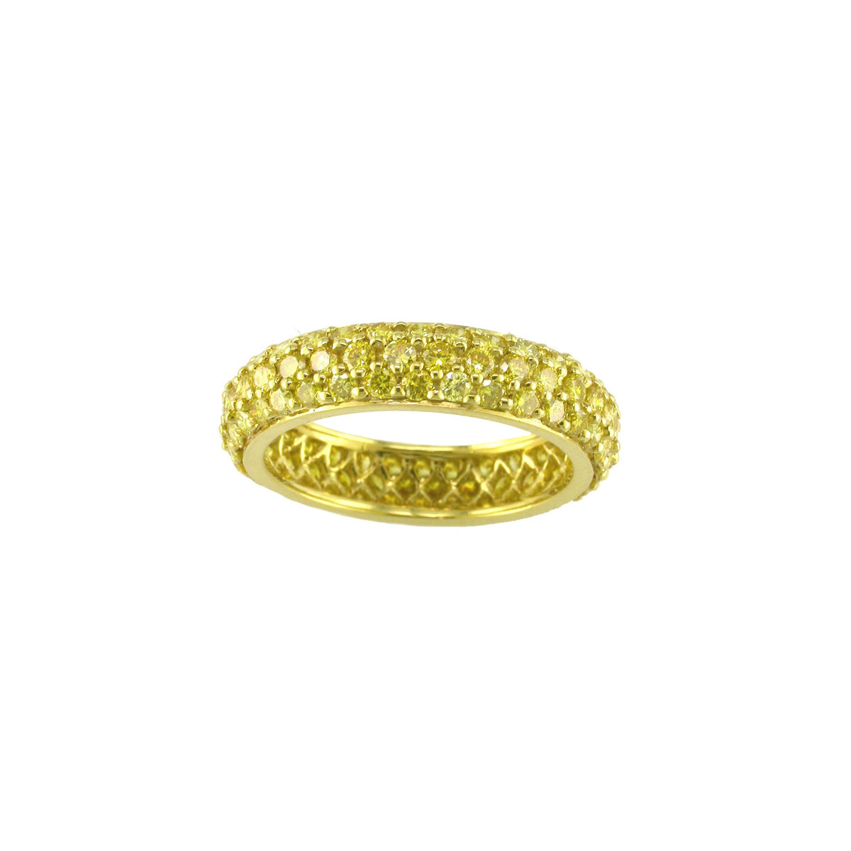 Suna Canary Diamond Eternity Band