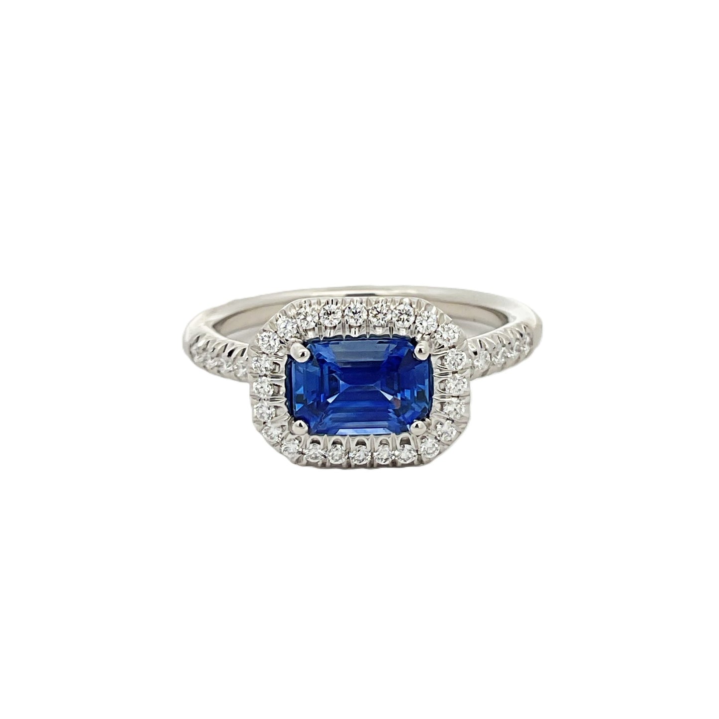 Suna Blue Sapphire and Diamond Ring