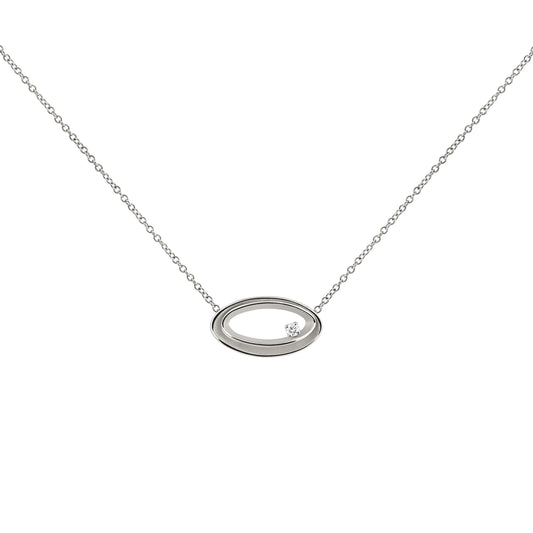 White Gold and Diamond Pendant