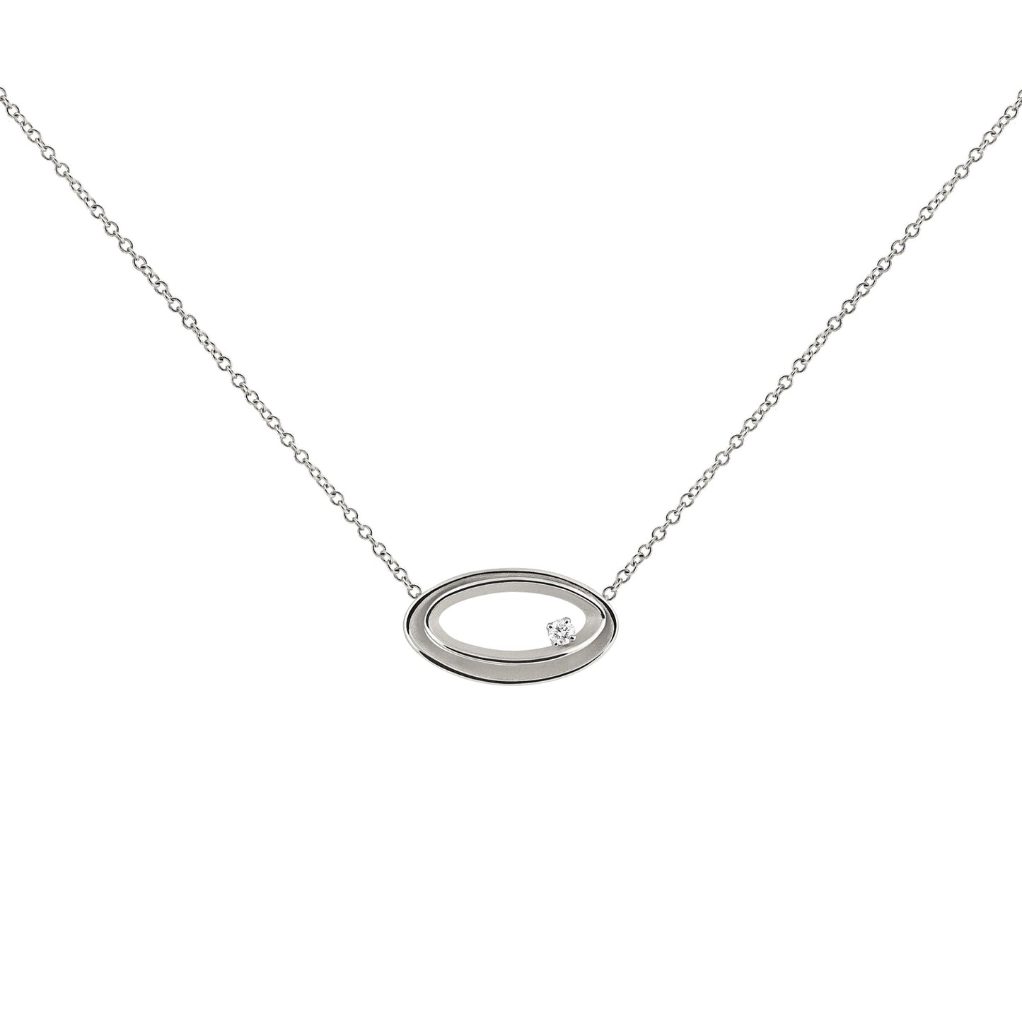White Gold and Diamond Pendant