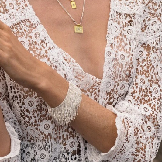 Marie Laure Chamorel Woven Cuff Bracelet