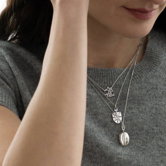 Monica Rich Kosann Sterling Silver "Fearless" Pendant