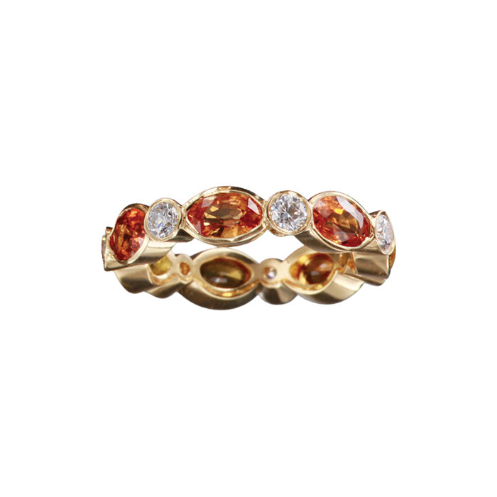 Gumuchian Marbella Sapphire & Diamond Band