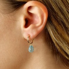 Blue Topaz Briolette Earrings