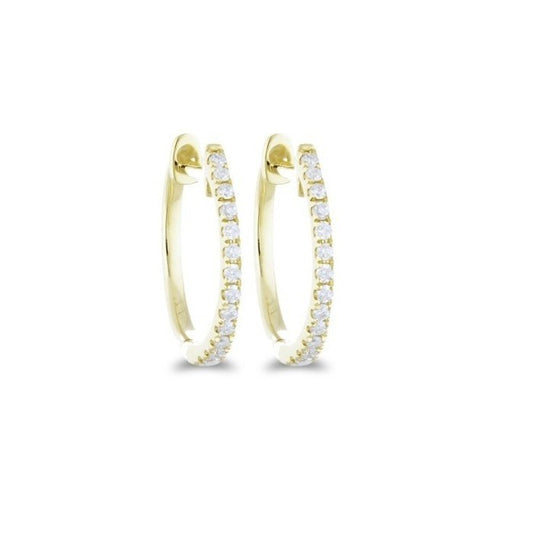 Diamond Hoop Earrings