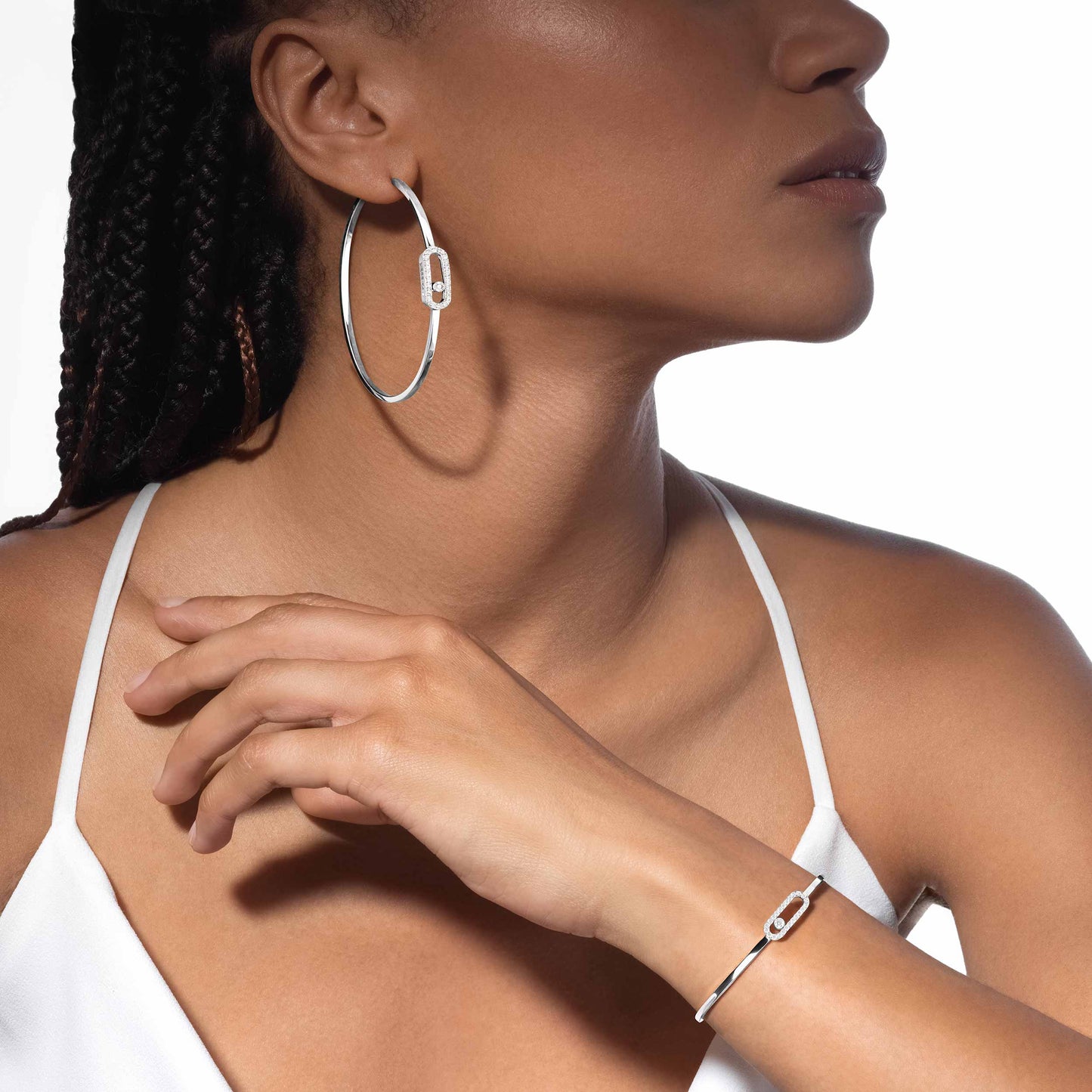 Messika Move Uno Pavé Diamond Flex Bangle