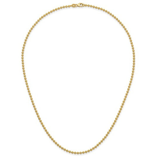 Yellow Gold Bead Chain