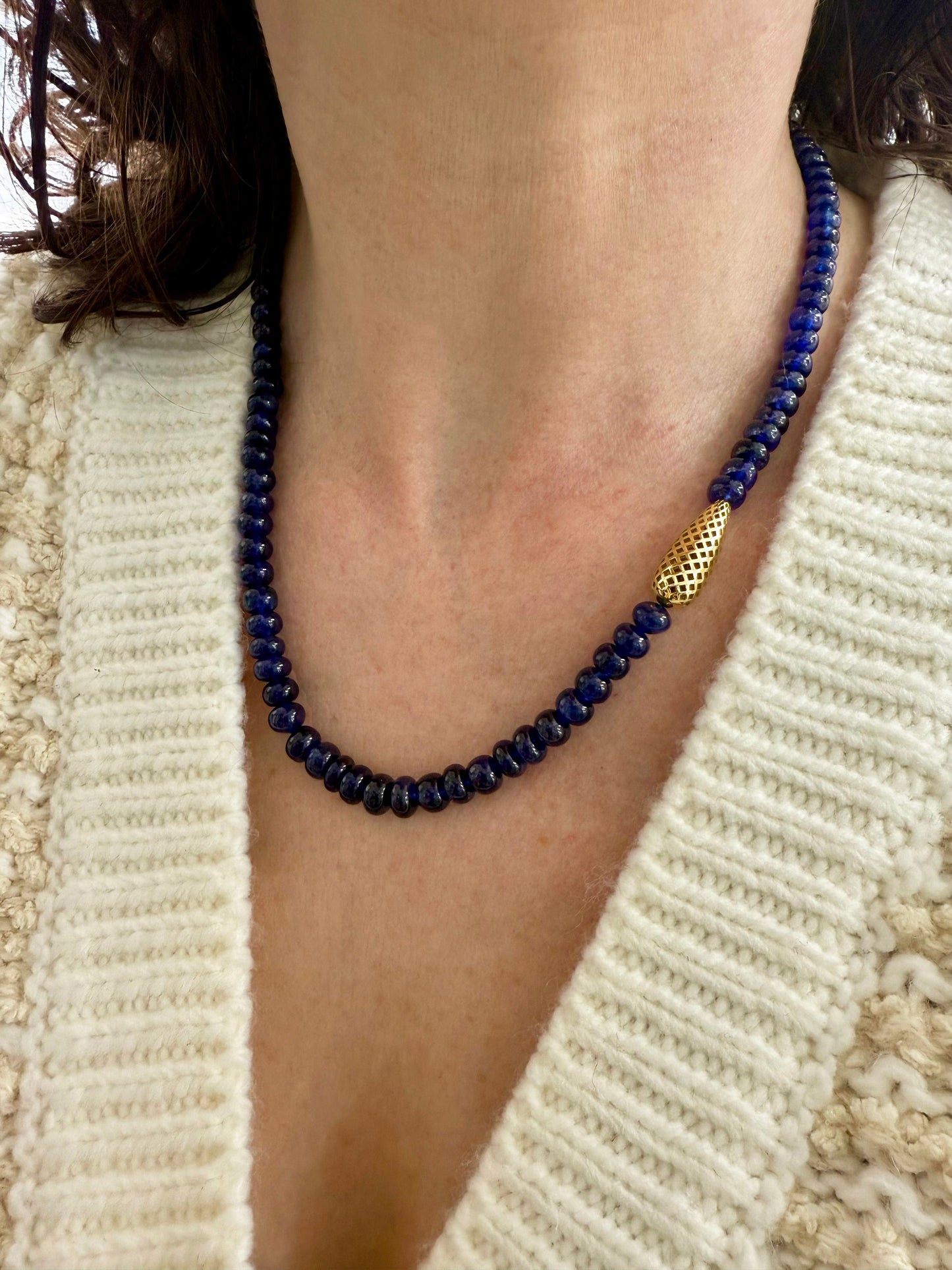 Ray Griffiths Sapphire Bead Necklace
