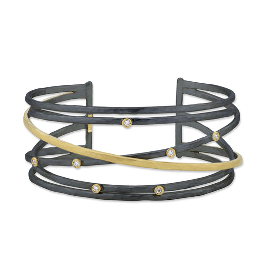 Lika Behar Stockholm Crosswire Diamond Cuff