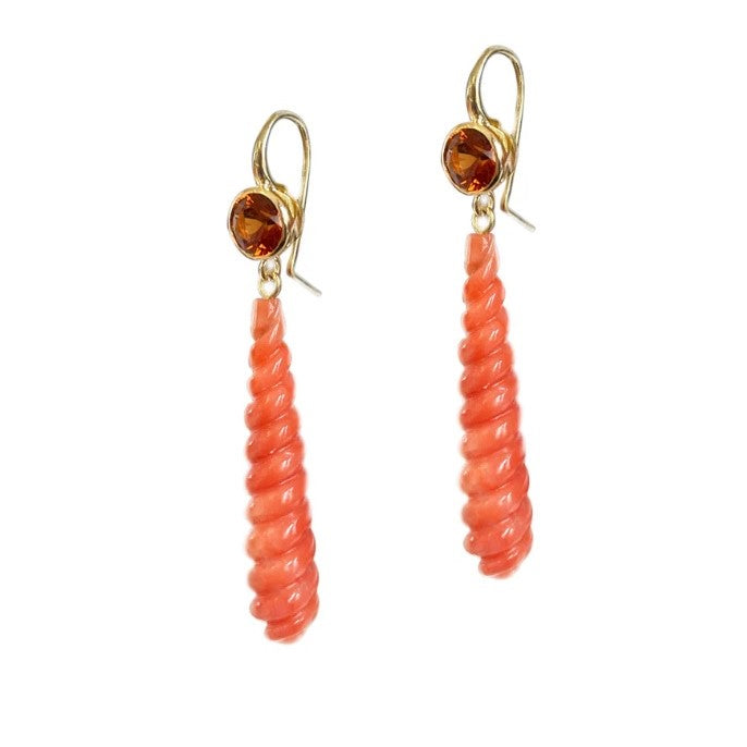 Ray Griffiths Coral Drop Earrings