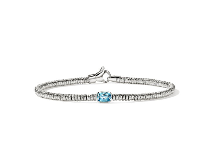 John Hardy Heishi Swiss Blue Topaz Bracelet