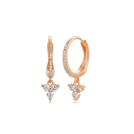 Diamond Hoop Earrings