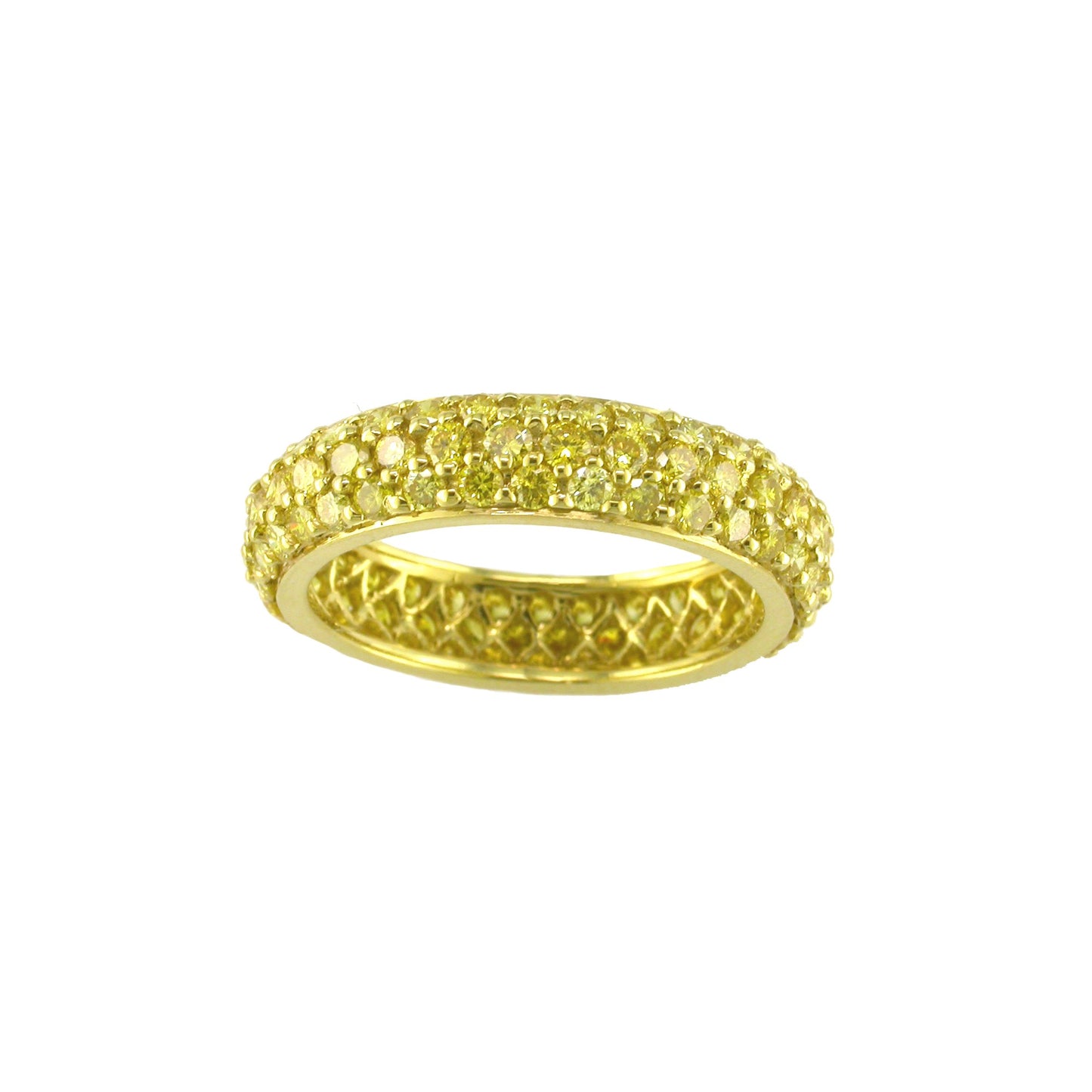 Suna Canary Diamond Eternity Band