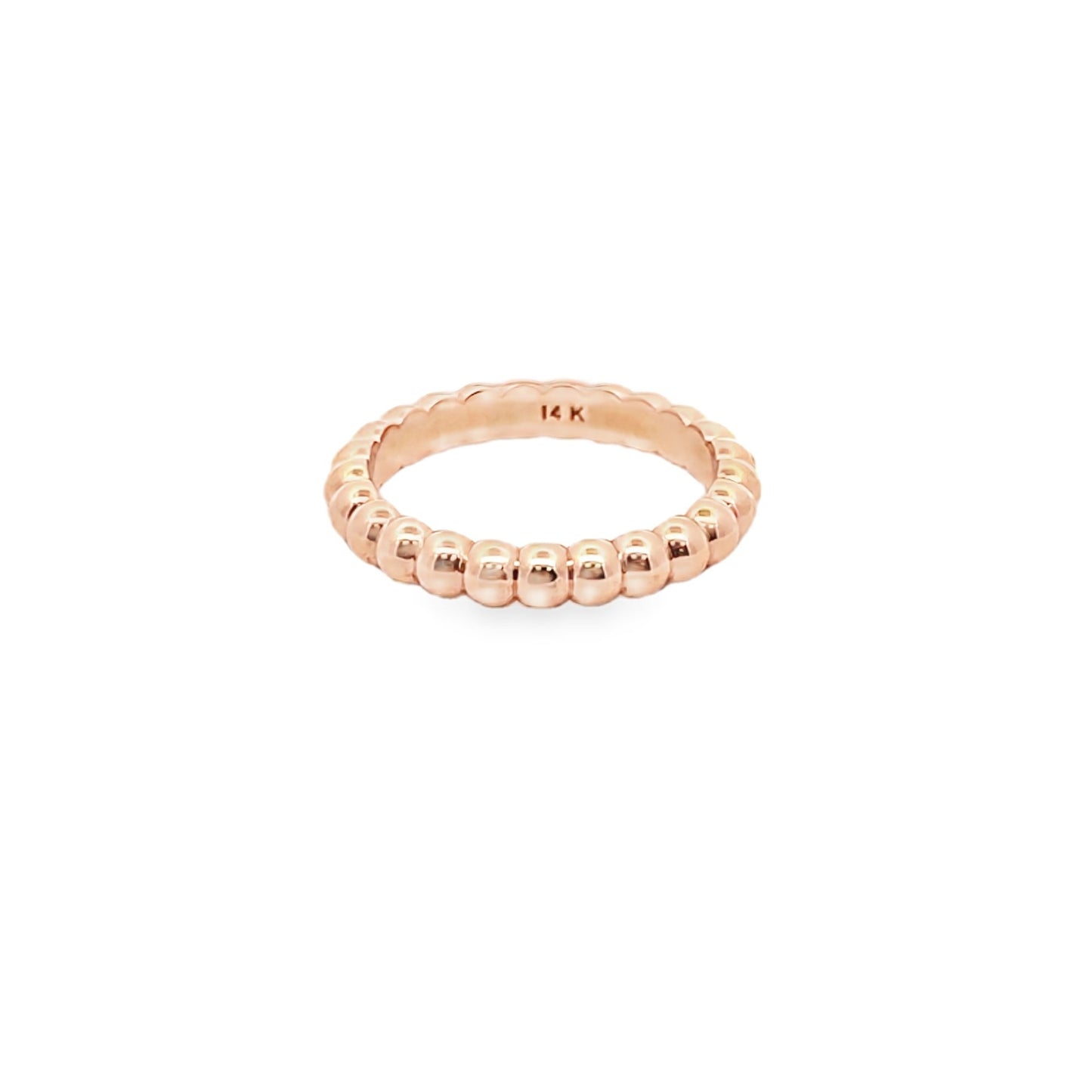 Rose Gold 3mm Bead Band
