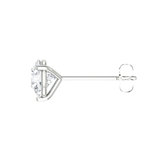 Round Diamond Stud Earrings