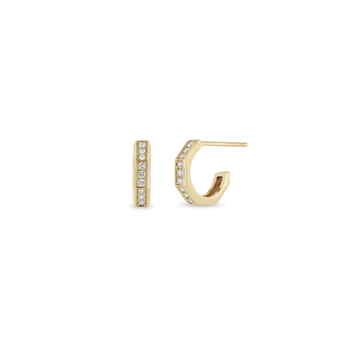 Zoë Chicco Diamond Huggie Earrings