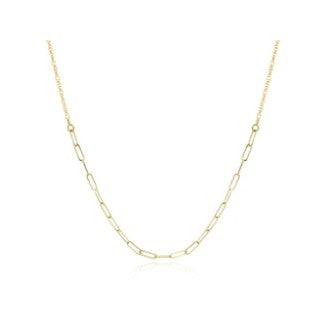 Yellow Gold Rope/Paperclip Chain