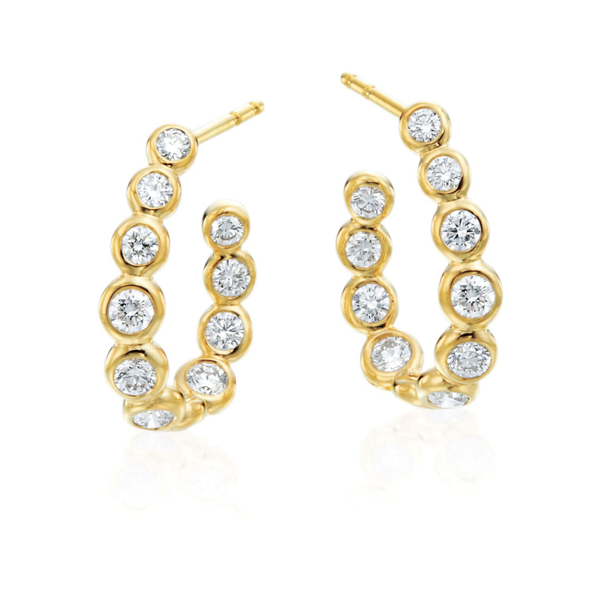 Gumuchian Moonlight Diamond Hoop Earrings