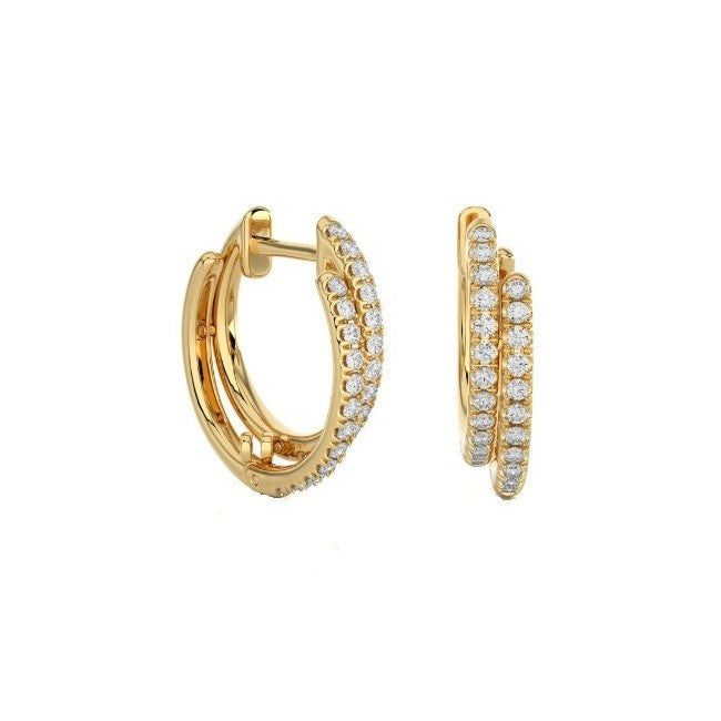 Diamond Hoop Earrings