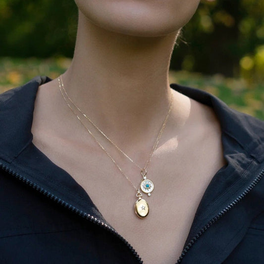 Monica Rich Kosann Gold Locket Pendant