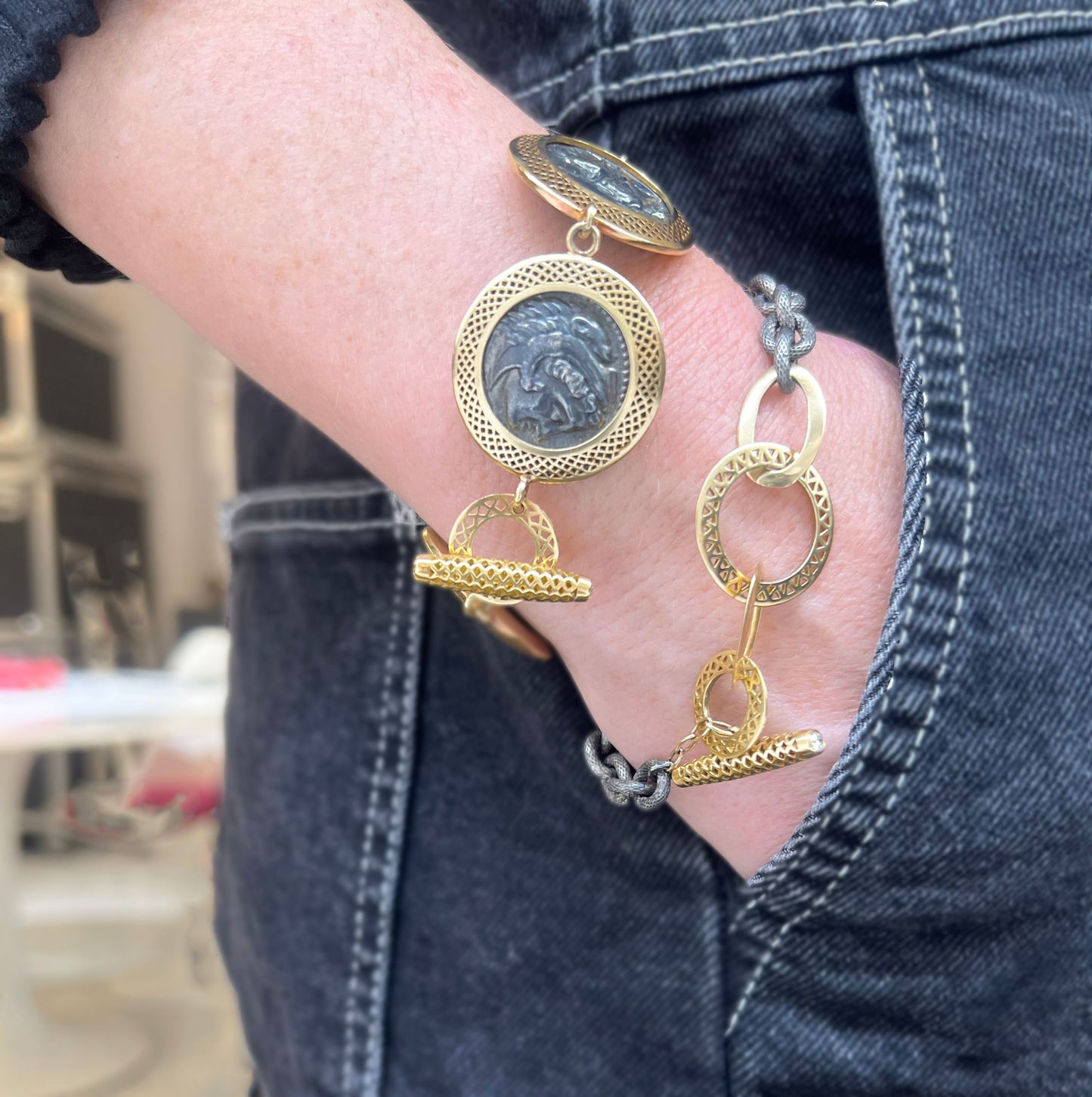 Ray Griffiths Crownwork® Alexander the Great Coin Bracelet