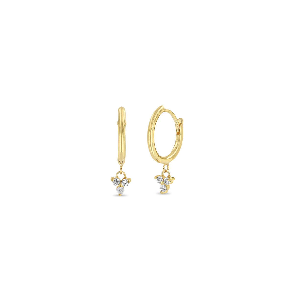 Zoë Chicco Diamond Hoop Earrings