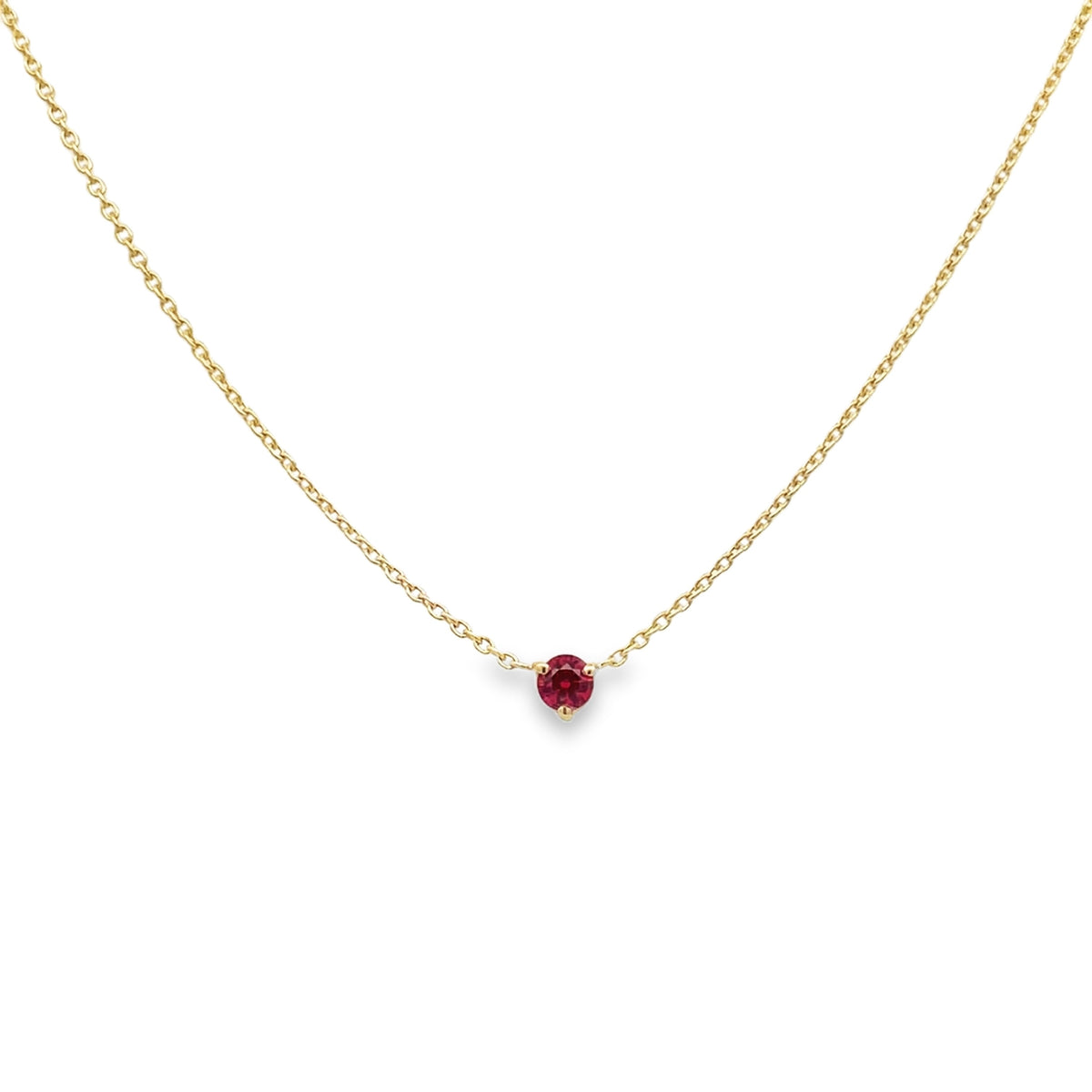 Round Ruby Pendant
