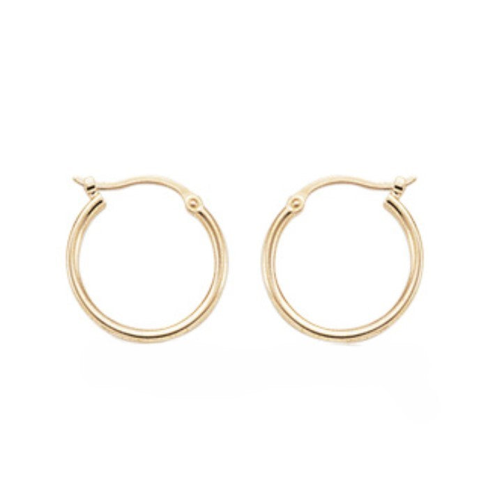 Yellow Gold Hoop Earrings