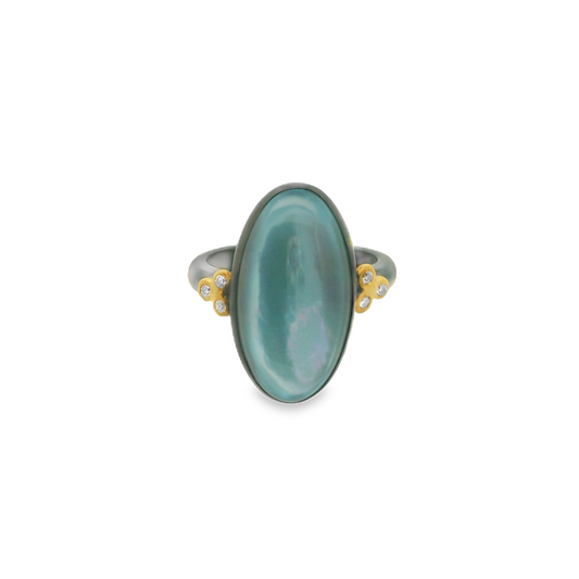 Lika Behar Blue Topaz & Diamond Ring