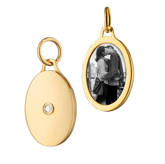 Monica Rich Kosann Oval Diamond Locket