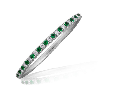 Picchiotti Xpandable™ Emerald and Diamond Tennis Bracelet