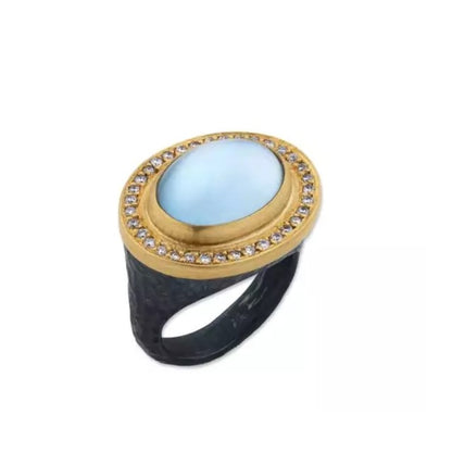 Lika Behar Blue Topaz Pompei Ring