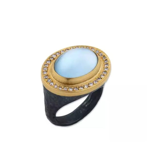 Lika Behar Blue Topaz Pompei Ring
