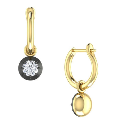 Diamond Hoop Earrings