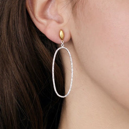 Gurhan Geo Drop Silver Earrings